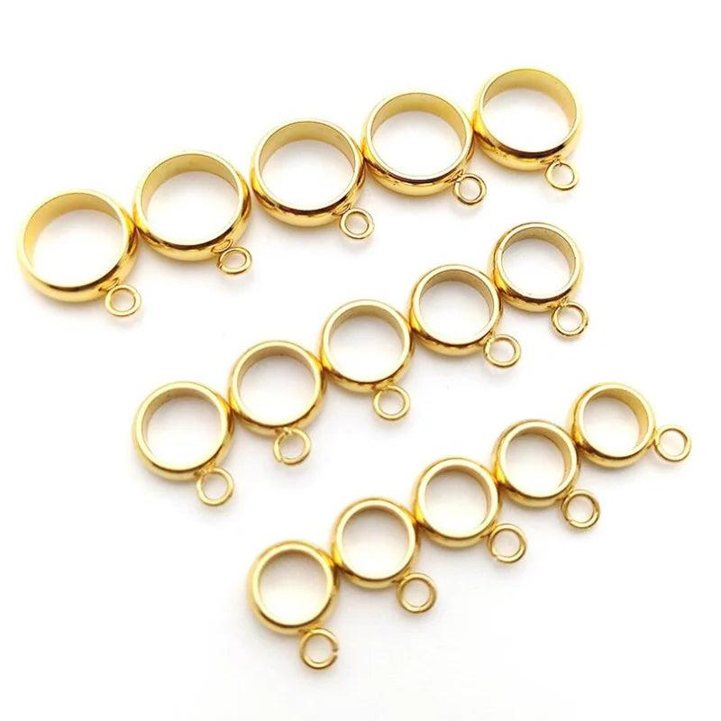 20pcs Stainless Steel Spacer Beads for Jewelry Making DIY Bracelets Necklace