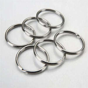 50pcs Keychain Carabiner Key Ring Fob DIY Pompon Pendant Keyring Access