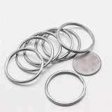 50pcs Keychain Carabiner Key Ring Fob DIY Pompon Pendant Keyring Access