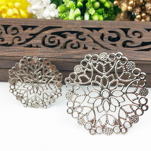 20pcs Filigree Metal Charms for DIY Jewelry Scrapbook Wraps