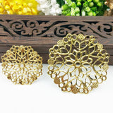 20pcs Filigree Metal Charms for DIY Jewelry Scrapbook Wraps