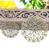 20pcs Filigree Metal Charms for DIY Jewelry Scrapbook Wraps