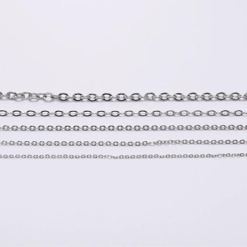 5M Stainless Steel Necklace Chain DIY Jewelry Making Supplies