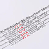 5M Stainless Steel Necklace Chain DIY Jewelry Making Supplies
