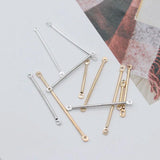 100p 16-40mm Earring Connect Rod Double Circle Cylinder Bar Metal Earring