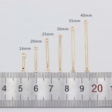 100p 16-40mm Earring Connect Rod Double Circle Cylinder Bar Metal Earring
