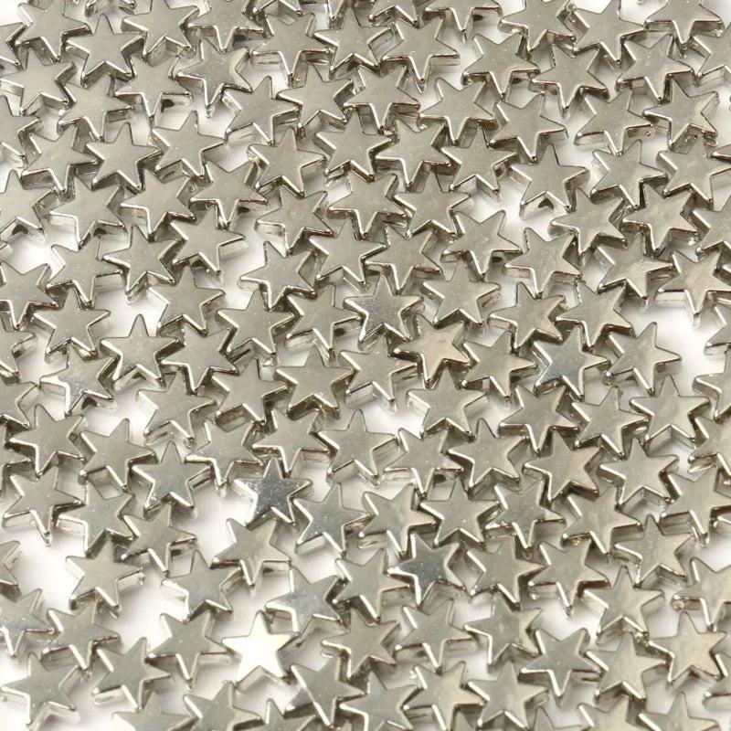 100Pcs 6x3mm Stars Shape CCB Spacer Beads for Diy Charms Bracelet