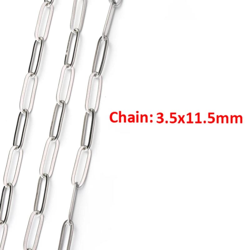 Stainless Steel Chain 2mm/3mm/6mm Necklace Chains for Bracelet Choker