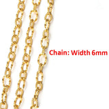 Stainless Steel Chain 2mm/3mm/6mm Necklace Chains for Bracelet Choker