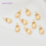18K Plated Sea Conch Pendant DIY Jewelry Making Accessories