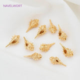 18K Plated Sea Conch Pendant DIY Jewelry Making Accessories