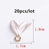 Metal Alloy Enamel Leaf Charms Pendant for Jewelry Making