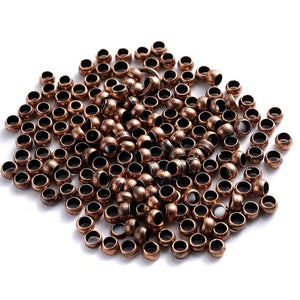 500pcs/Lot Ball Crimp End Beads Stopper Spacer Beads for Jewelry Making DIY