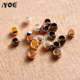 500pcs/Lot Ball Crimp End Beads Stopper Spacer Beads for Jewelry Making DIY