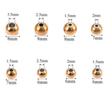 50Pcs Stainless Steel Spacers Beads Round Charm DIY Jewelry Making Findings