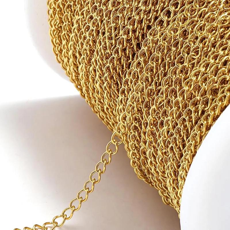 2m Stainless Steel Chains for Jewelry Making DIY Necklace Bracelet