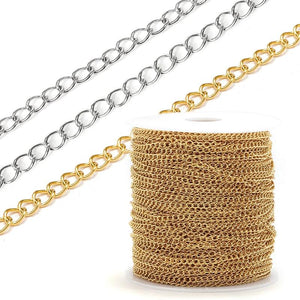 2m Stainless Steel Chains for Jewelry Making DIY Necklace Bracelet