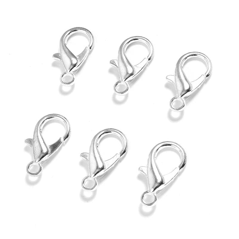 50Pcs Alloy Lobster Clasp Hooks DIY Jewelry Making Findings