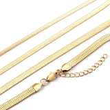 ASON Stainless Steel Sliver Blade Chain For Necklace Collar Bracelet Jewelry