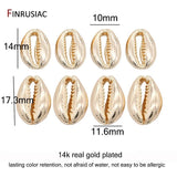 Sea Shell Charm Pendants 14K Plated Jewelry Making Supplies