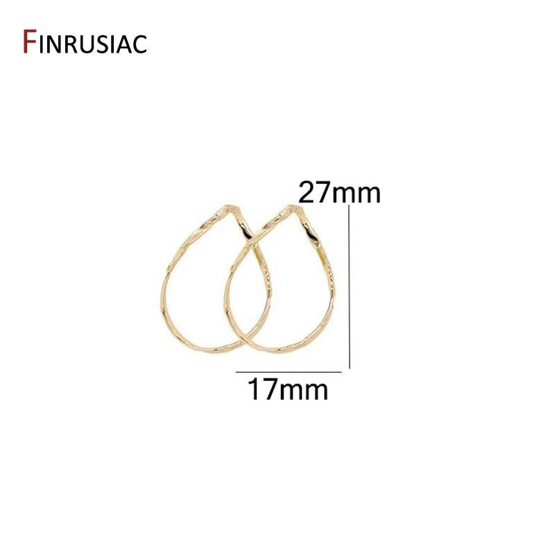 14K Plated Hollow Oval Shape Pendant Earring Charms
