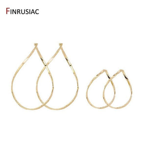 14K Plated Hollow Oval Shape Pendant Earring Charms