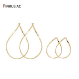14K Plated Hollow Oval Shape Pendant Earring Charms