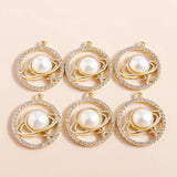 4pcs Crystal Butterfly Crown Pendants Charms for DIY Jewelry Making