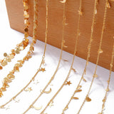 18K Copper Leaf Charms Chain DIY Jewelry Making