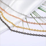 2-5m Stainless Steel Link Chain Bulk Necklace Chains DIY Jewelry Making