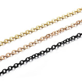 2-5m Stainless Steel Link Chain Bulk Necklace Chains DIY Jewelry Making