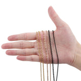 2-5m Stainless Steel Link Chain Bulk Necklace Chains DIY Jewelry Making
