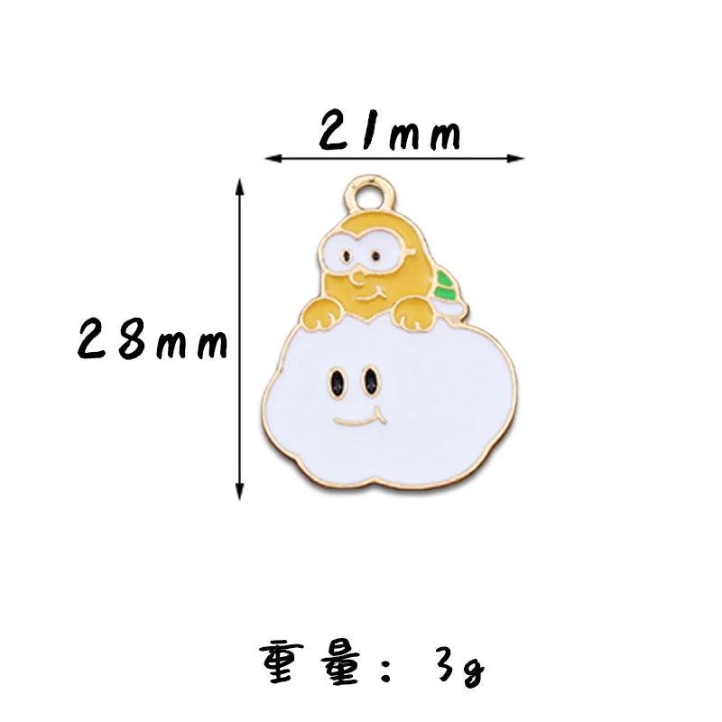 10pcs Cartoon Game Role Enamel Charms Pendant DIY Jewelry Accessories
