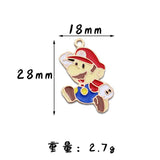 10pcs Cartoon Game Role Enamel Charms Pendant DIY Jewelry Accessories