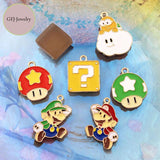 10pcs Cartoon Game Role Enamel Charms Pendant DIY Jewelry Accessories