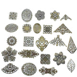 20pcs Bronze Filigree Embellishments Findings Jewelry Accessories Cosplay