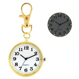 Nurse Pocket Watch Quartz Movement Lovely Pattern Large Dial Keychain