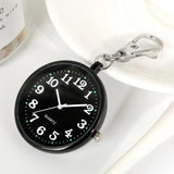 Nurse Pocket Watch Quartz Movement Lovely Pattern Large Dial Keychain