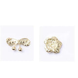10PCS Retro Crystal Pearl Bowknot Flower Jewelry DIY Access.