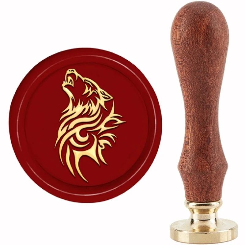 1PC Wolf Wax Seal Stamp 30mm Wedding Party Invitation Stamp