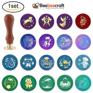 1PC Wolf Wax Seal Stamp 30mm Wedding Party Invitation Stamp