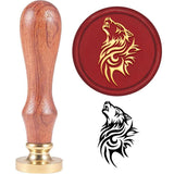 1PC Wolf Wax Seal Stamp 30mm Wedding Party Invitation Stamp