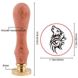 1PC Wolf Wax Seal Stamp 30mm Wedding Party Invitation Stamp