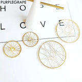Purple Grape Circle Big Ring Earrings DIY Accessories Pack of 6