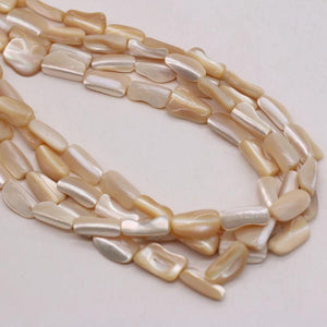 Yellow Shell Beads 10x15mm for DIY Jewelry Making