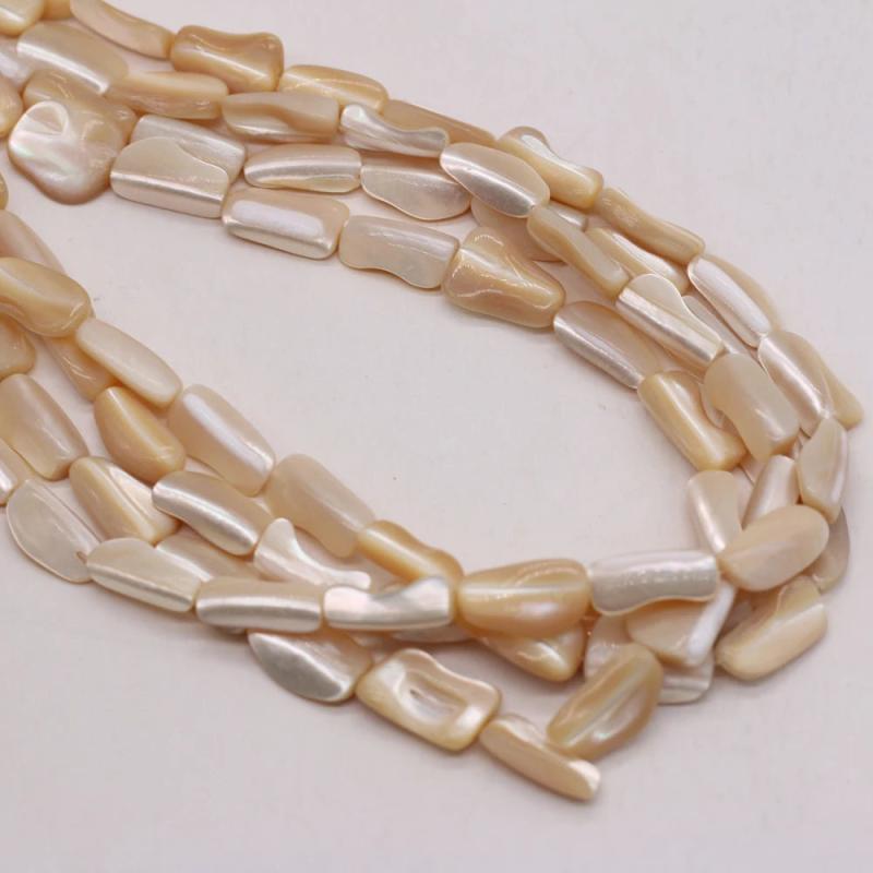 Yellow Shell Beads 10x15mm for DIY Jewelry Making
