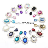 10pcs Alloy OvalWater Drop Pendant for DIY Invitation Card Decoration