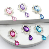 10pcs Alloy OvalWater Drop Pendant for DIY Invitation Card Decoration