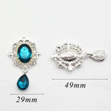 10pcs Alloy OvalWater Drop Pendant for DIY Invitation Card Decoration