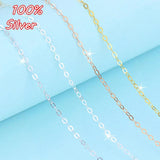 S925 Sterling Silver Rose Necklace Car Flower Pearl Female Clavicle Chain